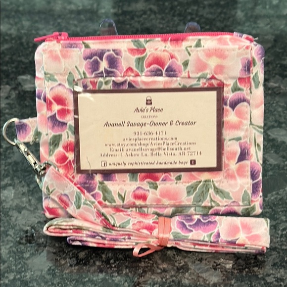 Floral Pink and Purple Women's Bag - Picture 4 of 10